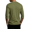 thumbnail image 4 of Havenx Men's American 250th Anniversary T-Shirt Three-quarter Sleeve Crew Neck Shirts American Flag Design Tshirts Patriotic We the People 1776 Workout Tees,Camouflage Green XL, 4 of 5