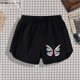 thumbnail image 3 of Pantalones cortos con cintura elástica y estampados para niños, talla mediana, informales, de verano, de poliéster, 3 of 5