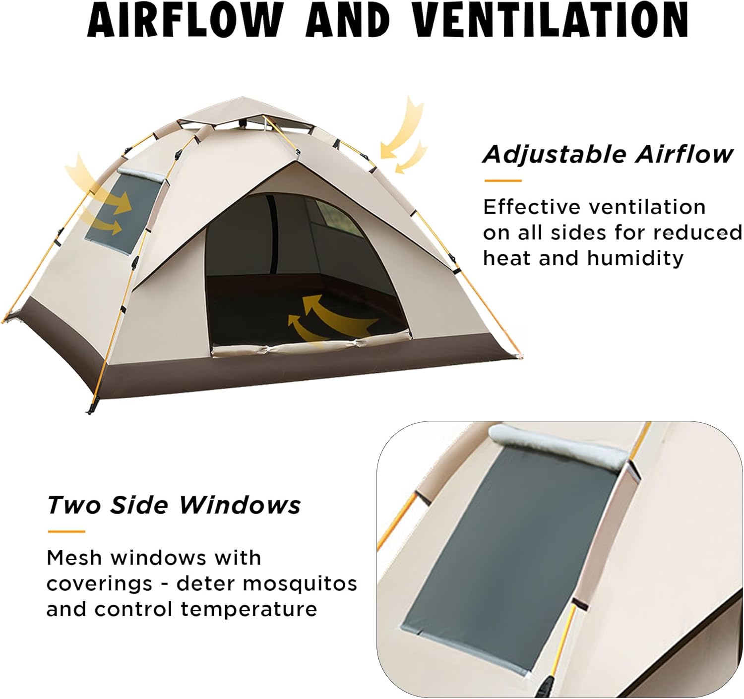 Pop Up Tent Automatic Tent Camping Tent 3 Person Tent Dome Tent Family Tent for Party Camping Climbing Traveling