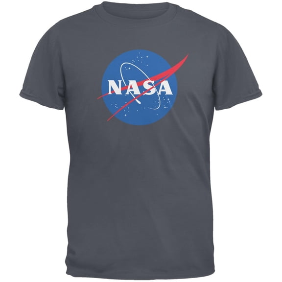 NASA Logo Charcoal Youth T-Shirt - Youth Large