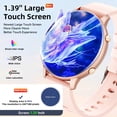 thumbnail image 3 of smart watch for Women, Compatible with Android and iPhone Devices, Featuring Fitness Tracker, 1.39-inch Smartwatch Gift, Answer/Make Calls/120 Sports Modes, IP68 Water-Resistant Fitness Watch (Pink), 3 of 8