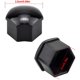 thumbnail image 2 of 1 juego de cubierta de protección de tornillo cubierta de decoración de tornillo para coche de bicicleta 40 piezas de puntos de enchufe hexagonales + 2 piezas de clips (negro), 2 of 4