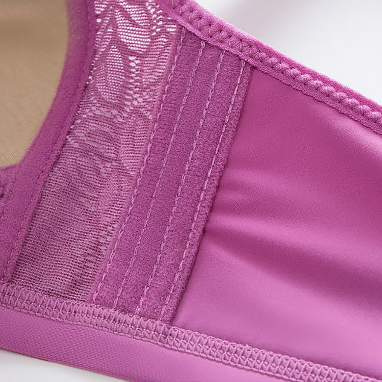 Eashery Underoutfit Bras for Women ComfortFlex Fit Women's Oh So Light  Wireless Bra with Comfort Foam, Full-Coverage T-Shirt Bra Purple 46 105 