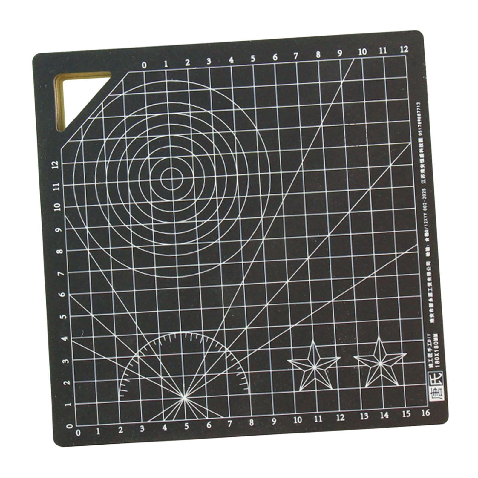 GUOOL Cutting Mat Double Sided Non Slip Square Rotary Board Crafted From Thickened Wood Material for Sewing Scrapbooking Projects Suitable for DIY Crafts Ho 18 cm