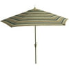 Logan Stripe 9' Blue Market Umbrella