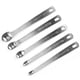thumbnail image 1 of Juego de 5 cucharas medidoras de condimentos de acero inoxidable para cocina y repostería., 1 of 7