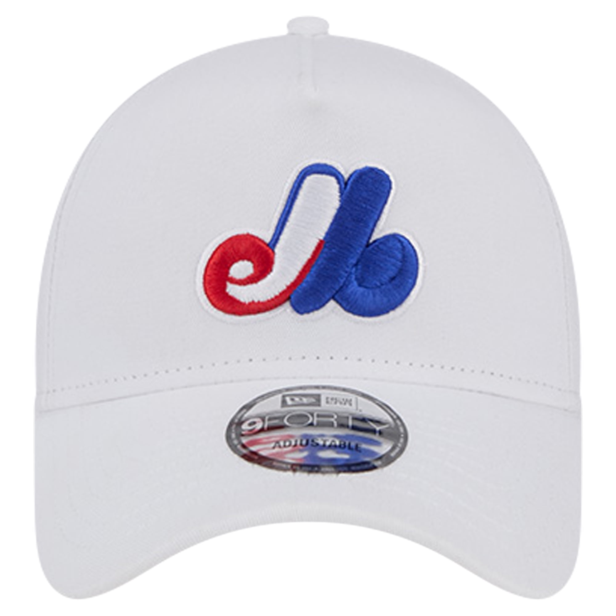 Men's New Era White Montreal Expos TC A-Frame 9FORTY Adjustable Hat