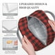thumbnail image 3 of Balery Red Black Plaid Bolsa de Almuerzo para Mujeres, Caja de Almuerzo, Bolsa de Almuerzo Pequeña Impermeable, Tote de Almuerzo Reutilizable con Gran Capacidad, 3 of 6