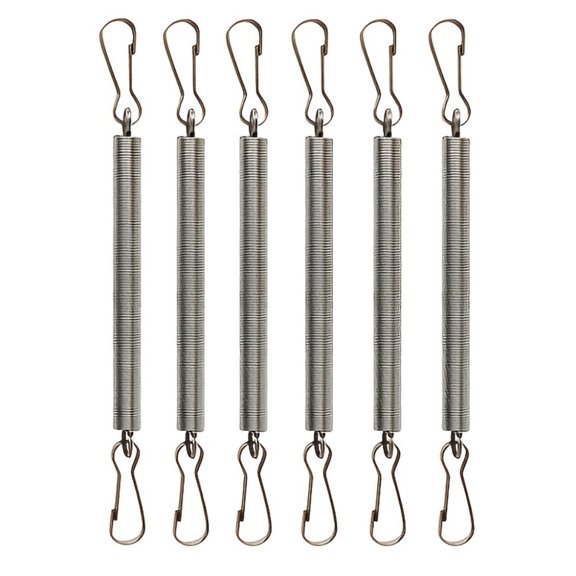 6PCS Stainless Steel Spring Brackets – Hamster Water Bottle Holder, Small Animal Cage Decoration Clip, Stretchable Pet Supplies Fixing Clip for Bottles