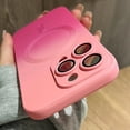 thumbnail image 2 of HengTai Gradient Liquid Silicone Case for iPhone 12 Pro Max, Pink Gradient MagSafe Compatible Shockproof Phone Cover with Lens Protection, 2 of 5