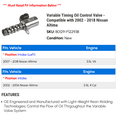 thumbnail image 2 of Variable Timing Oil Control Valve - Compatible with 2002 - 2018 Nissan Altima 2003 2004 2005 2006 2007 2008 2009 2010 2011 2012 2013 2014 2015 2016 2017, 2 of 2