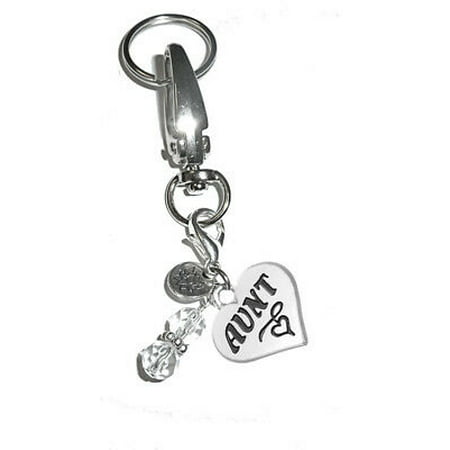 Hidden Hollow Beads Women's Keychains - Aunt Key Ring Charm - Bag (Best Careers For Military Wives)