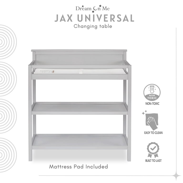 Dream On Me Jax Universal Changing Table, Pebble Grey photo 3