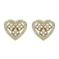 thumbnail image 3 of 0.95 CT TW G VS Diamond Heart Shape Earrings 18K Gold, 3 of 4