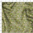 thumbnail image 4 of Soimoi Green polyester Crepe Fabric Dot & Arrow Tribal Printed Fabric 1 Yard 52 Inch Wide, 4 of 5