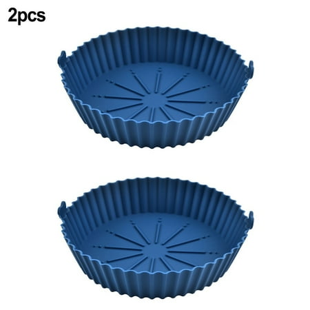 

Air Fryer Silicone Pot Baking Basket Oven Non Stick Reusable.Liners.Microwavable