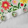 thumbnail image 4 of Feelyou Kawaii Spring Floral Curtains Pack of 2 (42x84 Each), Rustic Vibrant Flower Curtains Blackout, Farmhouse Botanical Plant Bedroom Curtains, Black Out Curtains Decor, 4 of 6