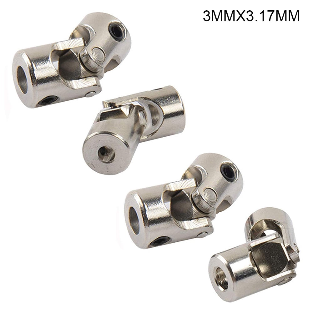 1X Metal Universal Joint Brushless Shaft Coupler Adapter For RC Car Boat Silver~ 
