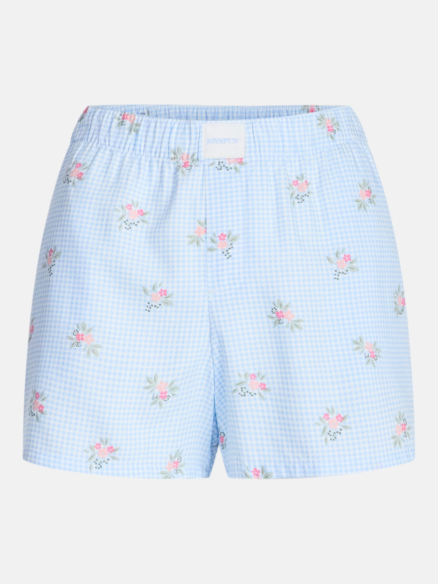 Joyspun Women's Woven Pajama Boxer Shorts, Sizes XS to 2X