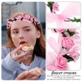 thumbnail image 4 of Coiffe de Mariage à Couronne Fleurie Bandeau de Mariée Couvre-Chef de Mariée Coiffe Florale, 4 of 9