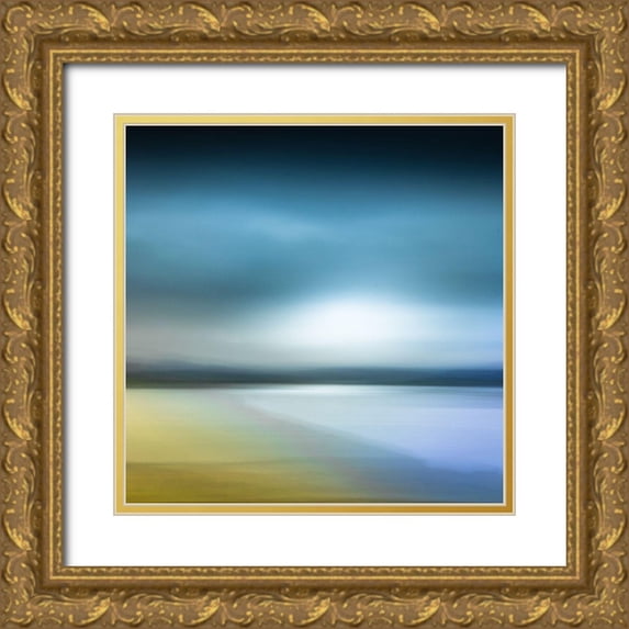 Douglas, Lynne 12x12 Gold Ornate Wood Framed with Double Matting Museum Art Print Titled - Of Mist and Rain