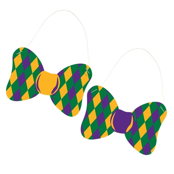 Masquerade Mardi Gras Paper Bow Ties, 6ct