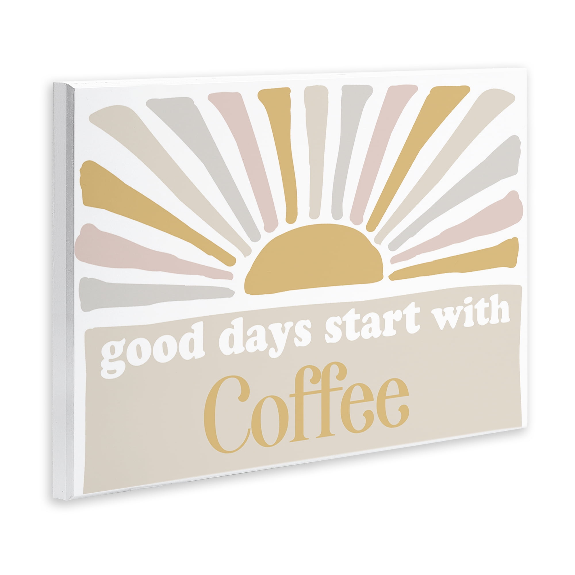 Stupell Industries Good Days Coffee Landscape Painting Unframed Art Print Wall Art, 15 x 10