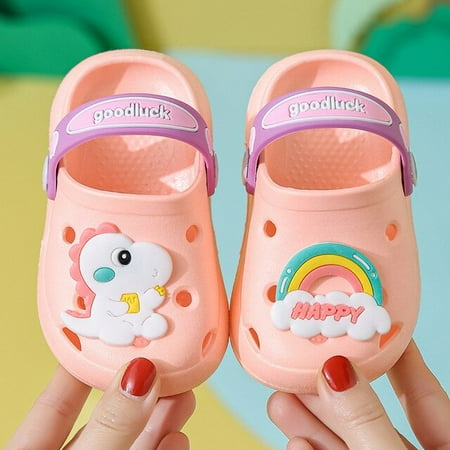 

Kids Slippers for Boys Girls Cartoon Shoes 2022 Summer Toddler Flip Flops Baby Indoor Slippers Beach Swimming Slippers