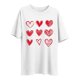 thumbnail image 4 of Tejiojio Women's Plus Size T-shirt Valentine's Day Heart Print Round Neck Short Sleeve Tops Spring Summer XL-5XL, 4 of 4