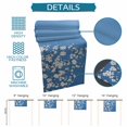 thumbnail image 6 of Spring Floral Table Runner 90 Inches, White Cherry Blossom Fowers Sky Blue Bed Runner Dresser Scarves Tabletop for Indoor Outdoor Parties/Ceremony/Banquet, 13" x 90", 6 of 9