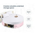 thumbnail image 3 of SGI Bedding Round Bed Skirt |Wrap Around Microfiber Bed Skirt | Fade Resistant, Wrinkle Free, Anti-static, Decorative, Extra Storage Space, Clutter-Free | 84" Diameter / 16" Drop, Pink, 3 of 8