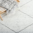thumbnail image 6 of SAFAVIEH Casablanca Erica Diamond Cotton Area Rug, Ivory/Grey, 8' x 10', 6 of 8