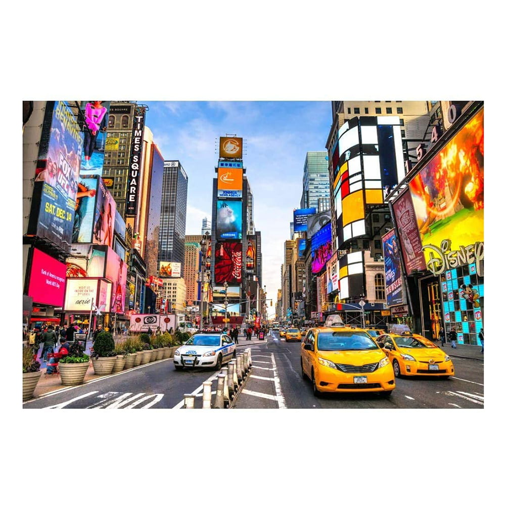 Times Square DIY Wooden Assembling Toy 1000 Pcs Jigsaw Puzzles Puzzle Adult Kids 