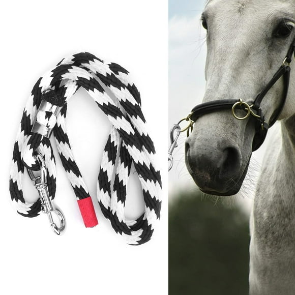 Corde de Sentier Tressée, Corde de Traction Simple pour Cheval Équestre pour Entraînement 2m/ 6.5 Pieds, 2.5m/ 8 Pieds, 10 Pieds, 3.5m/ 12 Pieds, 4m/ 13 Pieds
