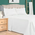 thumbnail image 2 of Superior 5-Piece 300 Thread Count Egyptian Cotton Sheet Set, Split King, White, 2 of 7