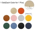 thumbnail image 2 of Posavasos de cuero, 4 pulgadas, 10 piezas, posavasos personalizados (redondos, multicolor), 2 of 6