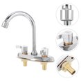 thumbnail image 3 of Shisuyan Water Faucet Washbasin Basin Faucet Kitchen Bathroom Faucet Double Faucet, 3 of 9