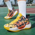 thumbnail image 2 of Bolognifi Fashion Men's Shoes Basketball Sports Training Sneakers Running Fans - YELLOW_5.5, 2 of 6