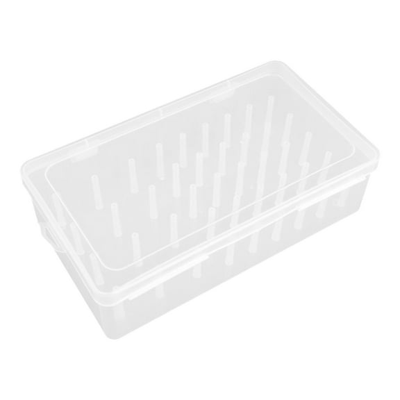 Sewing Thread Storage Box Embroidery Spool Organizer Transparent PP Material for Home Sewing Room