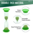 thumbnail image 3 of TeacherFav Sand Timer for Kids Set of 12 Small Colorful (Multi) Hour Glass Acrylic Covered Clock - 2 Pcs Each for 30Sec 1Min 2Min 3Min 5Min 10Min for Classroom, Home & Kids Room, 3 of 8