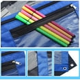thumbnail image 3 of 3 Ring Binder Pencil Pouchs, Zippered Pencil Pouch Double Pocket Pencil Pouch 3 Ring with Clear Window, 3 of 7