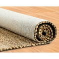 thumbnail image 5 of Ox Bay Natalia 2' x 3' Brown/Beige Grid Striped Braided Jute Indoor Area Rug, 5 of 5