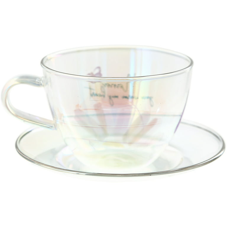 Pavilion- Mom - 7 oz Glass Tea Cup and Saucer