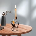 thumbnail image 4 of Candelabro de vela de hierro, decoración artística, , farol, soporte de estilo Vintage, candelabro romántico, mesa para decoración de Negro, 4 of 7