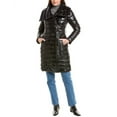 thumbnail image 3 of Via Spiga womens  Asymmetrical Belted Puffer Coat, xs, Black, 3 of 4
