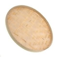 thumbnail image 1 of Abbracc Round Bamboo Sieve Handmade Bamboo Weaving Baskets Kitchen Fruit Plate 30cm, 1 of 9