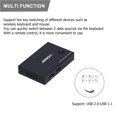 thumbnail image 4 of Conmutador Kvm De 2 Entradas Y 2 Salidas 4K/30Hz Caja De Conmutación Usb Compatible Con Hdmi Consola De Juegos Para Computadora Conector De Ratón Para Teclado Para Windows Para Android Para Mac Os Yuarrent EL006267-00, 4 of 6