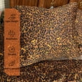 thumbnail image 4 of 600 Thread Count, 100% Giza Egyptian Cotton Bedding Set, 6-PC Sheets Set, 15 Inch Deep Pocket of Fitted Sheet, Soft Sateen Weave Breathable - Leopard Print, Olympic Queen, 4 of 6