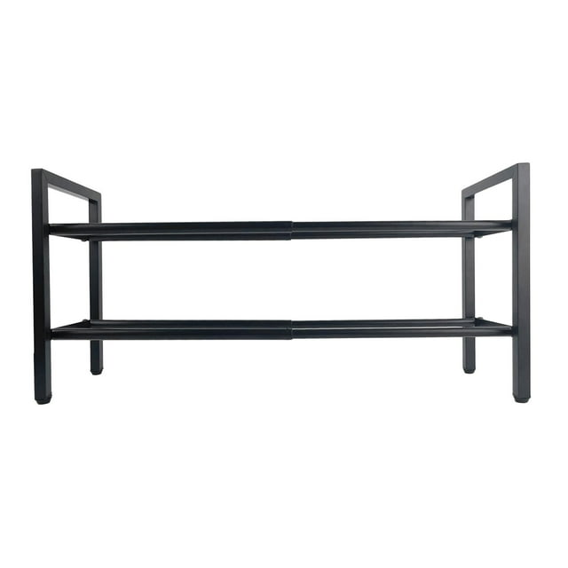 Zapatero extensible organizador de almacenamiento de zapatos Sunnimix estante multifuncional de hierro 2 capas