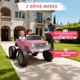 thumbnail image 4 of Chevrolet Cheyenne 24 Volt Ride on Toys with Remote, Ride on Truck for Big Kids 3-8 Years, Wisairt Power Car Wheels with 2 Seater, Pink, 4 of 12